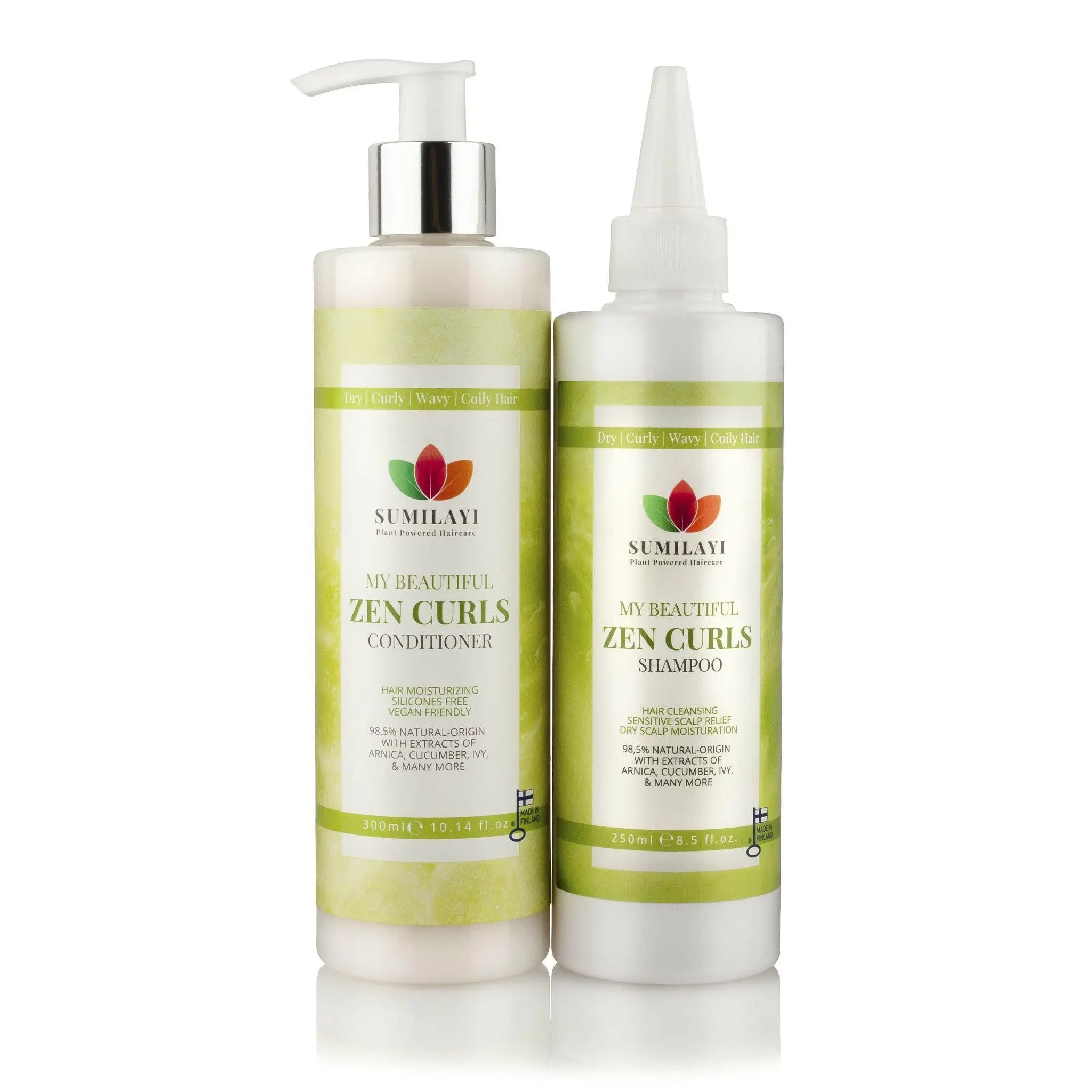 My Beautiful Zen Curls Shampoo ja Hoitoaine 250ml | Hajusteeton ja hellävarainen - Laadukas Hair Care, valmistaja: Sumilayi Suomi. Saatavilla verkkokaupassa Sumilayi. Katso lisää: My Beautiful Zen Curls Shampoo ja Hoitoaine 250ml | Hajusteeton ja hellävarainen.